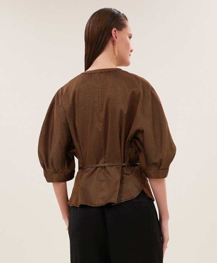 Dames blouse goud