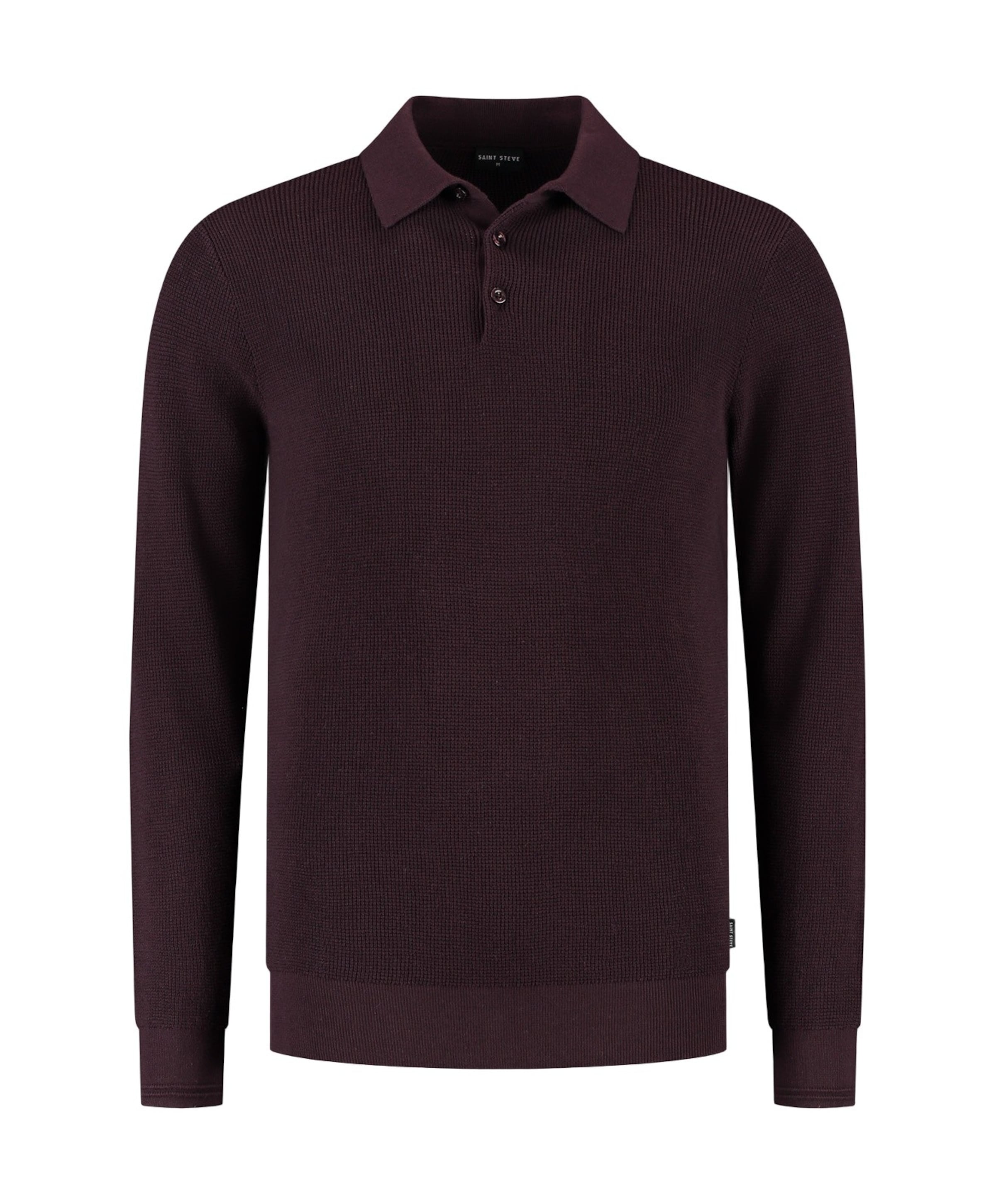 Heren polo bordeaux