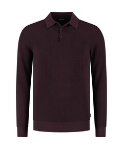 Heren polo bordeaux