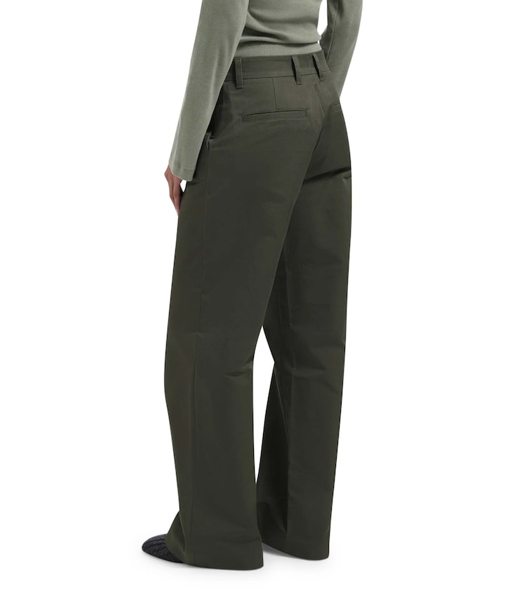 Straight tailored broek groen