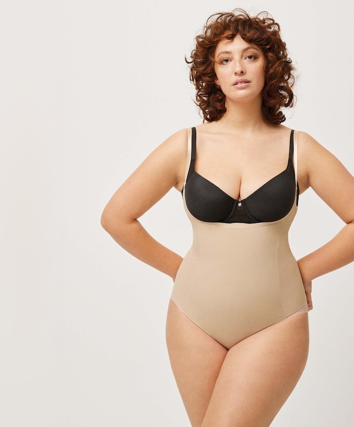 Dames shapewear slip beige