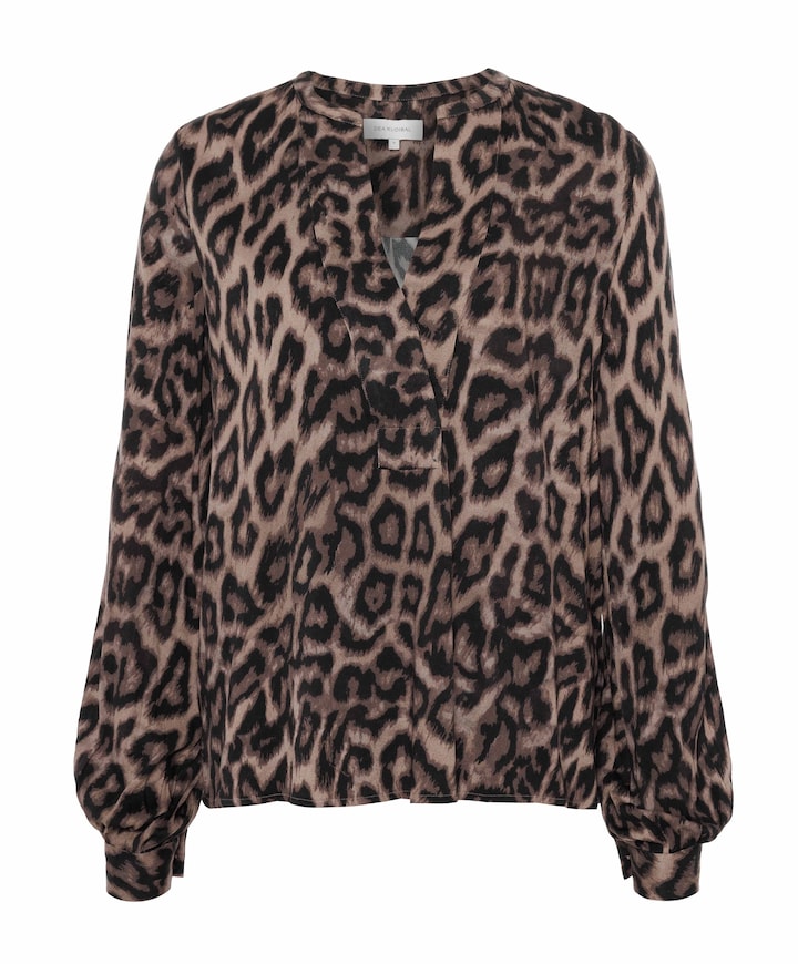 Dames blouse bruin