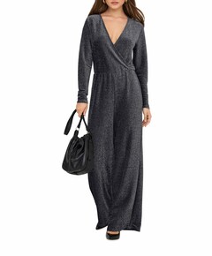 ONLRICH L/S GLITTER JUMPSUIT JRS dames jumpsuit zilver