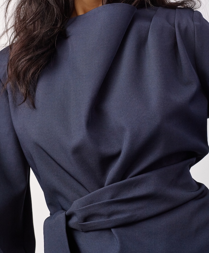 Dames blouse blauw