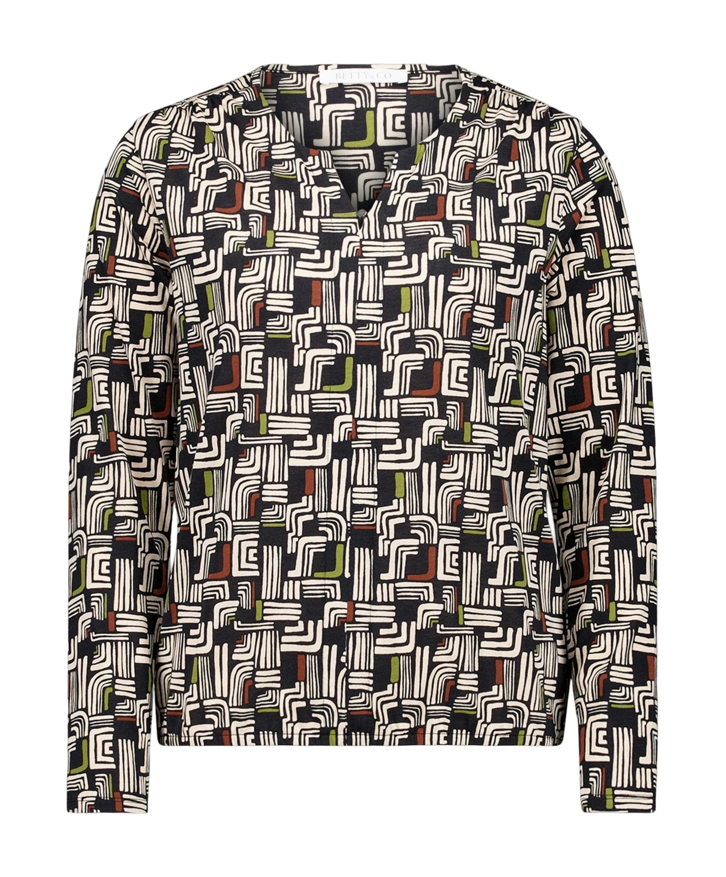 Dames longsleeve zwart