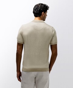 Heren polo beige