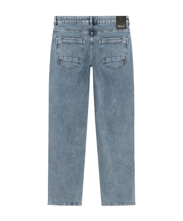 Loose Wide Fit Jeans jongens jeans blauw