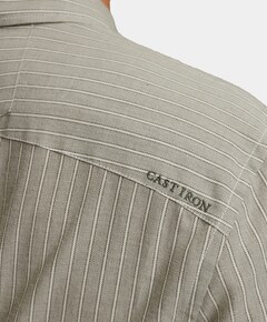 Heren overhemd lange mouw groen