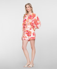 Dames korte broek oranje