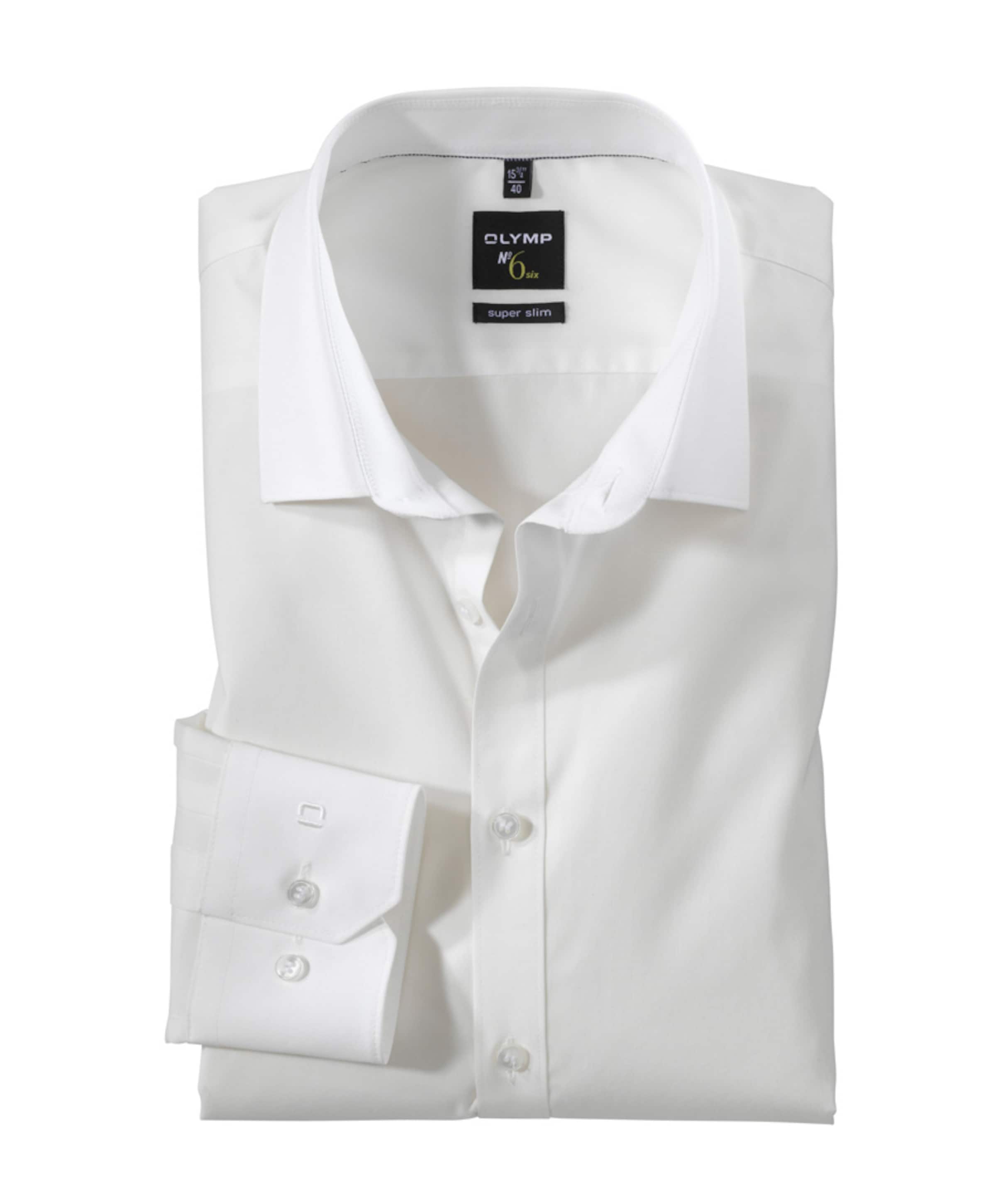 Heren overhemd lange mouw ecru