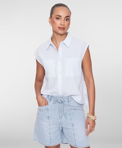 Dames blouse blauw
