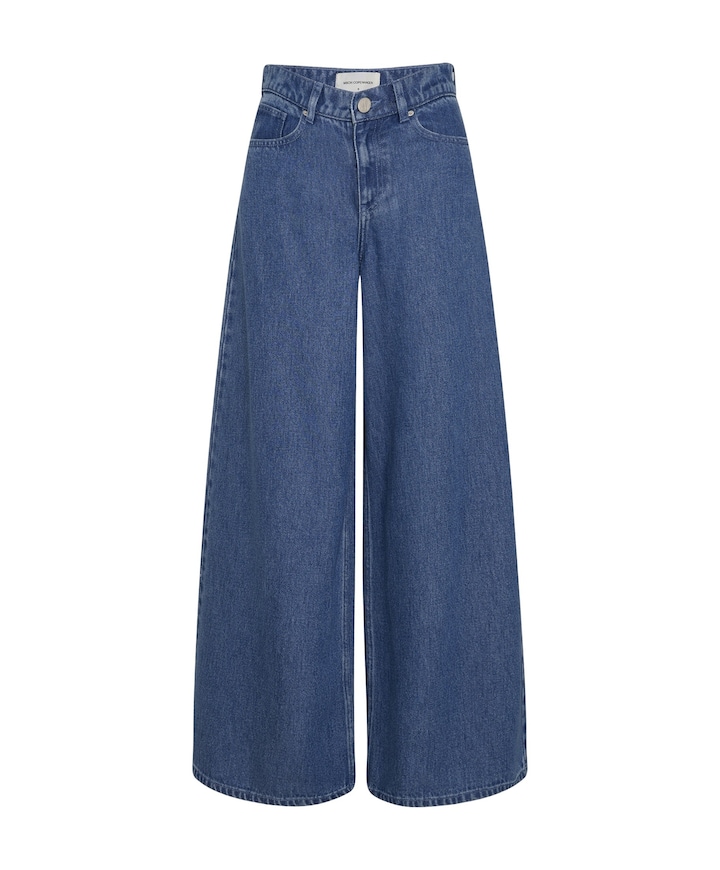 MSCHAgo Rue Wide Long dames jeans blauw