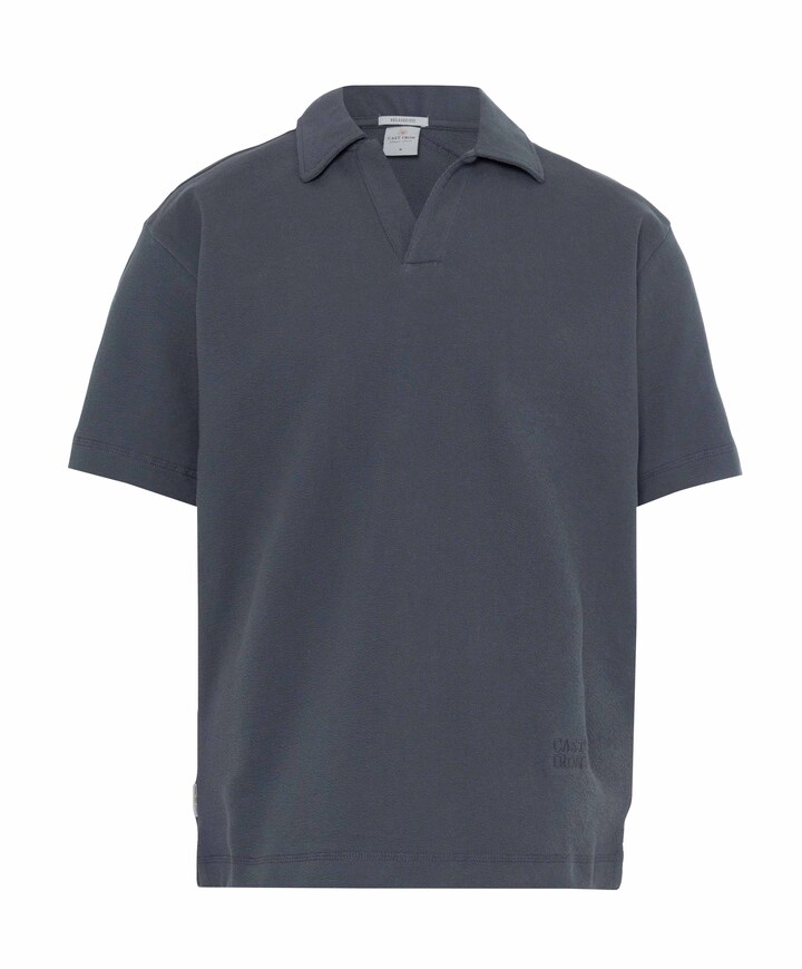 Heren polo grijs