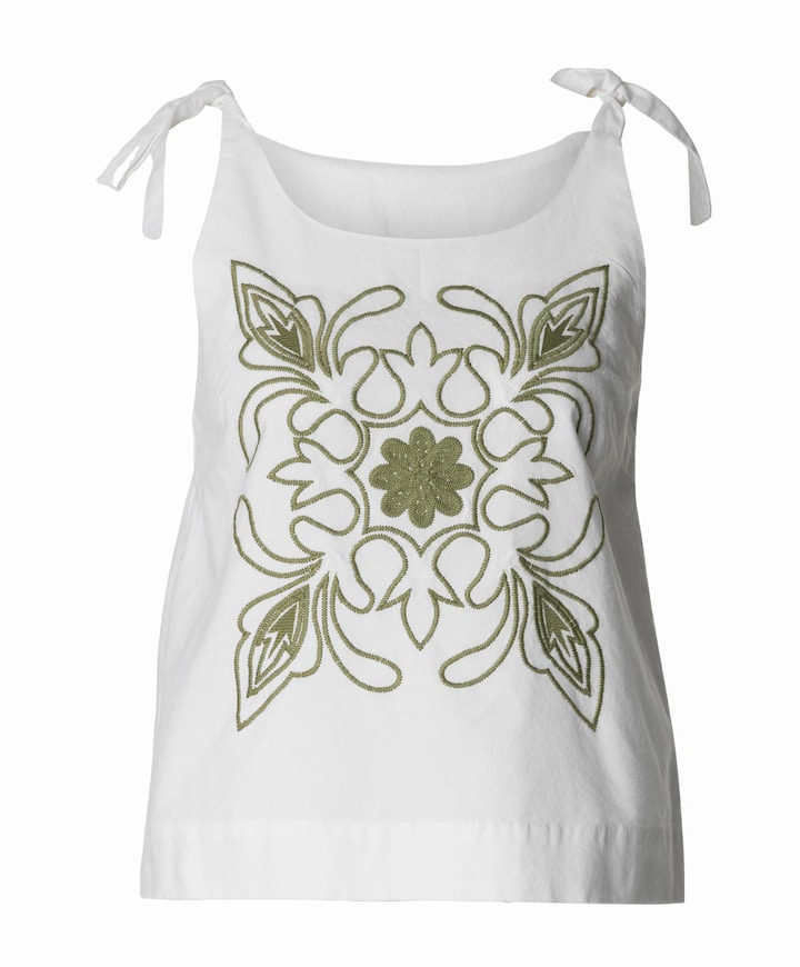 Dames top ecru
