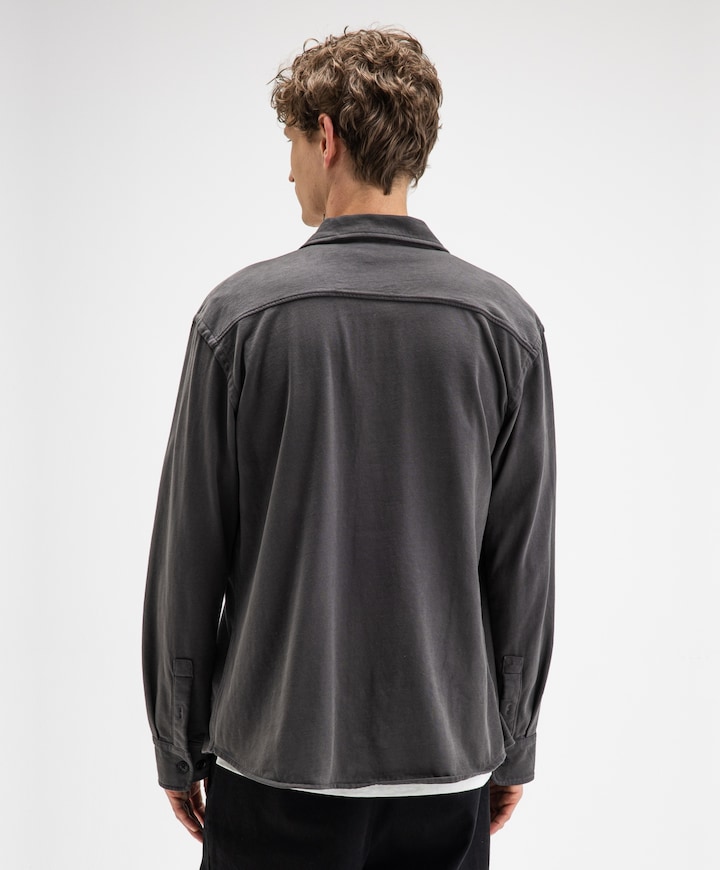Heren overshirt grijs