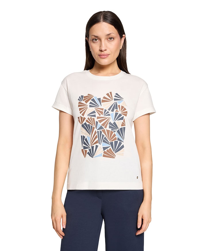 Dames T-shirt ecru