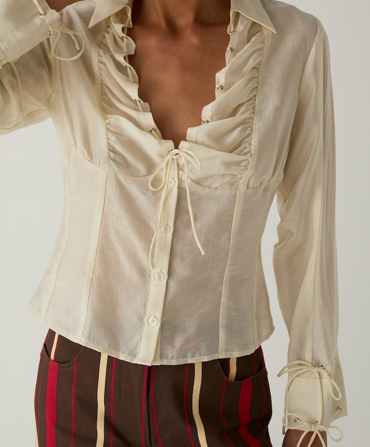 Dames blouse ecru