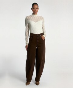 Dames top ecru