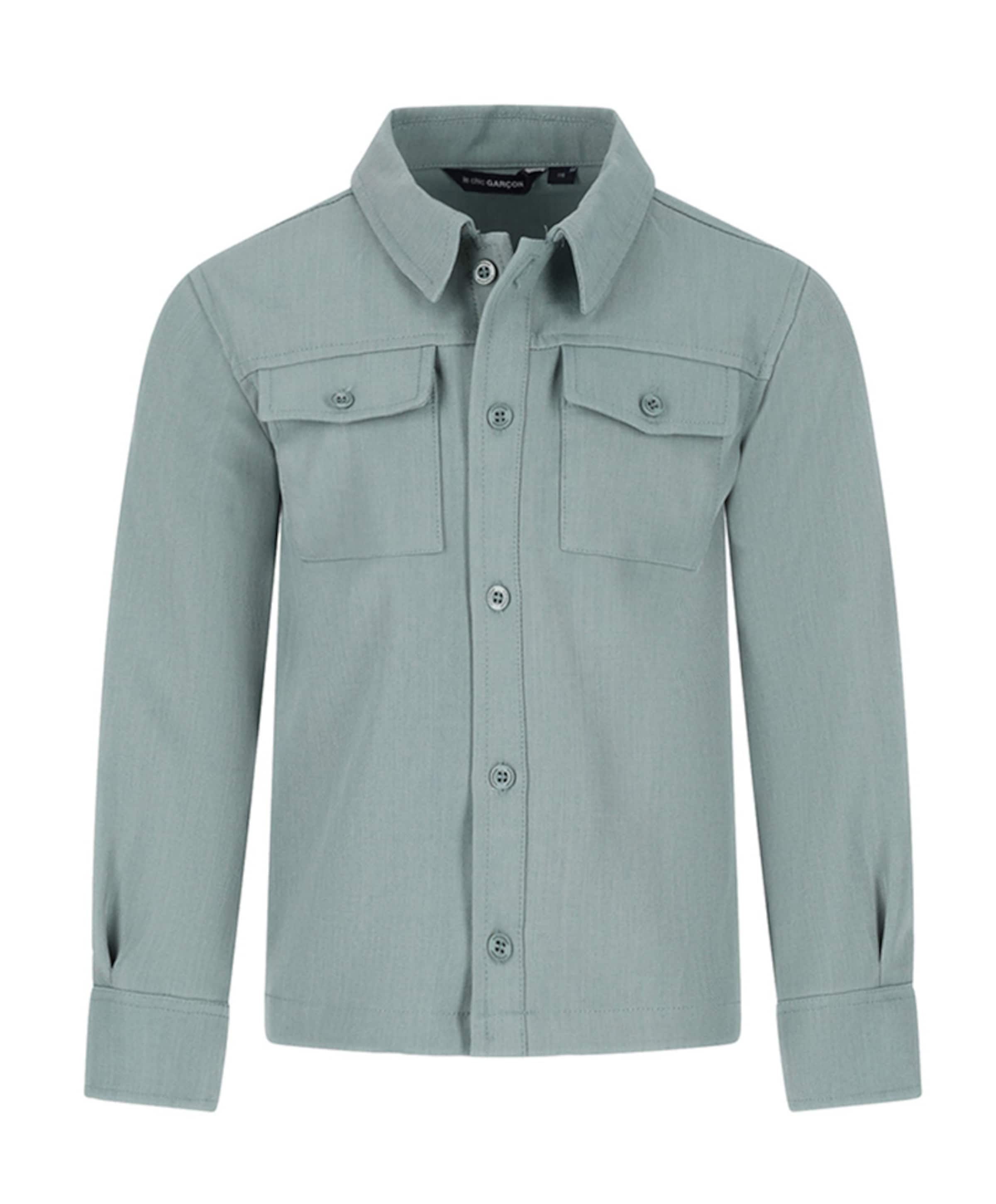 Jongens overhemd lange mouw groen