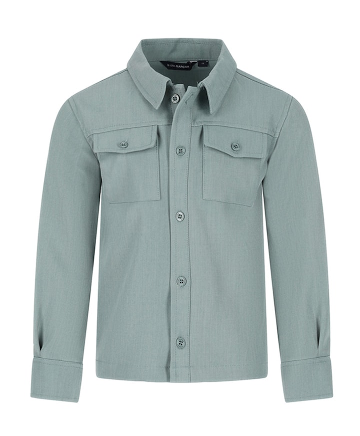 Jongens overhemd lange mouw groen