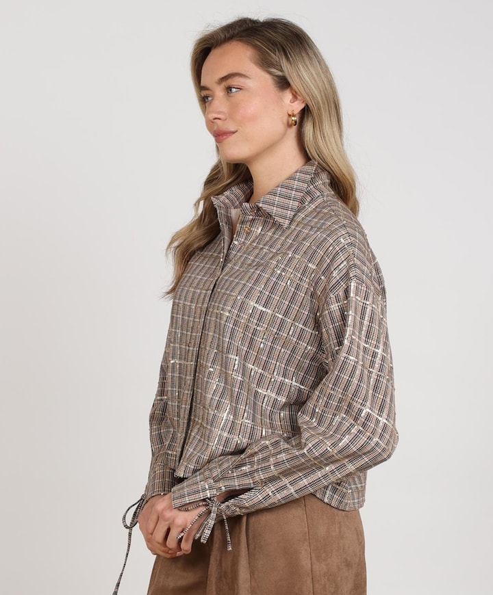 Dames blouse beige