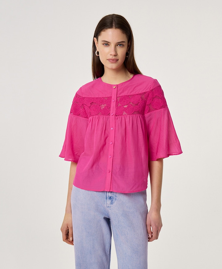 Dames blouse roze