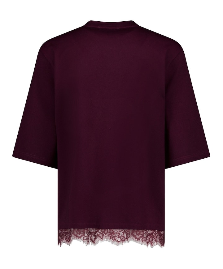 Dames T-shirt bordeaux