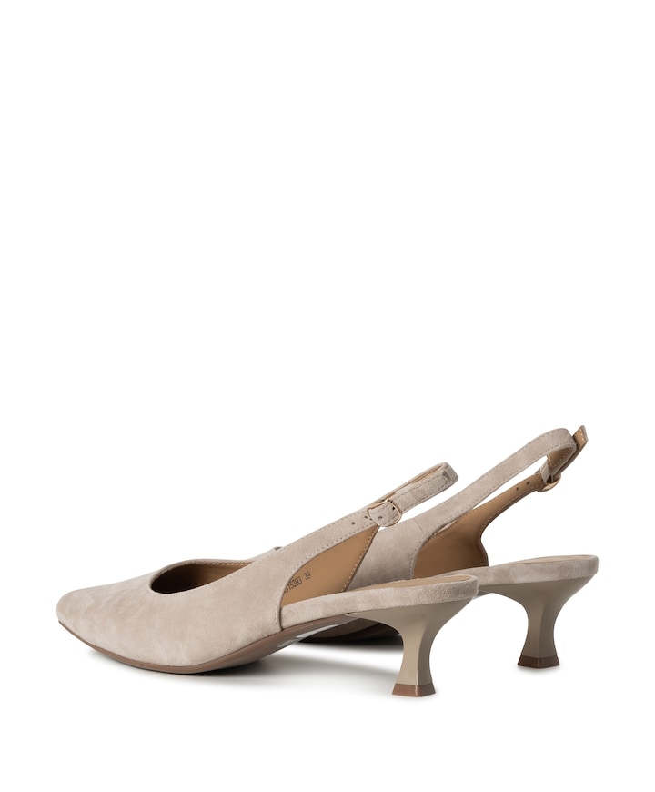 Rebecca dames slingbacks beige