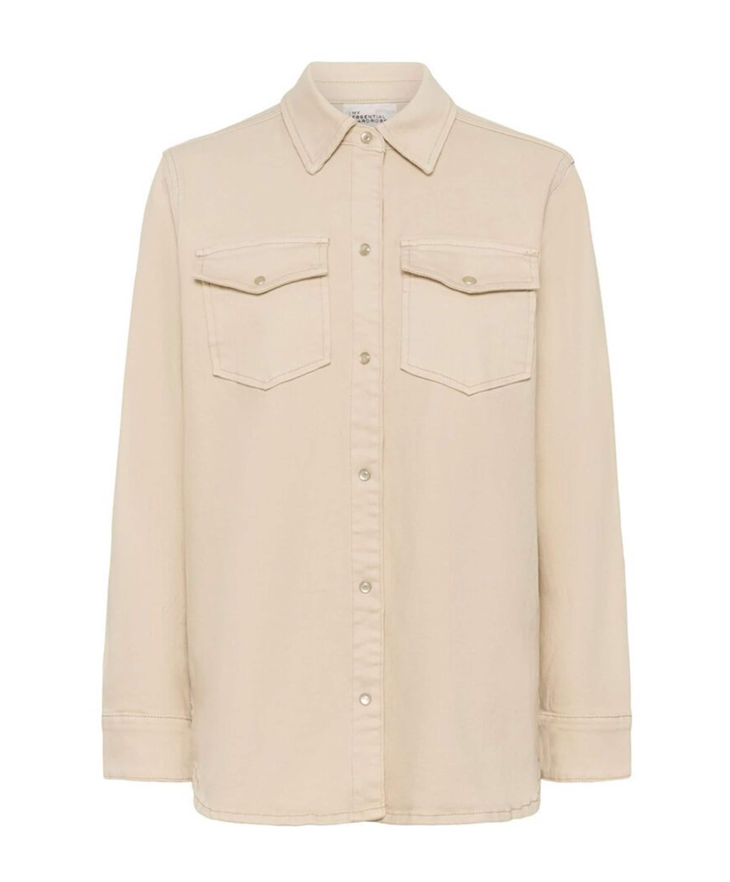 Dames spijkerblouse beige