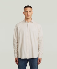 Heren overhemd lange mouw wit