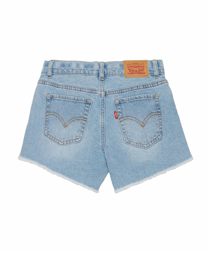 A line short meisjes korte broek blauw