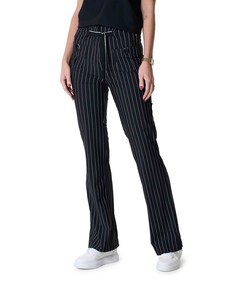Flair Buckle Pinstripe broek zwart