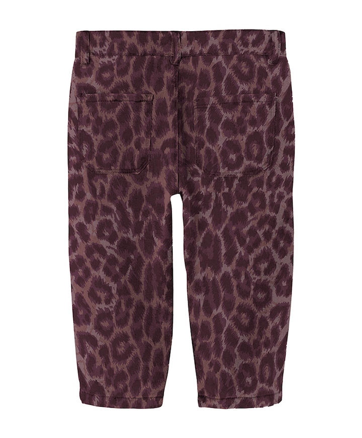 NMFBELLA MOM LEO TWILL PANT 4002-TD broek bordeaux