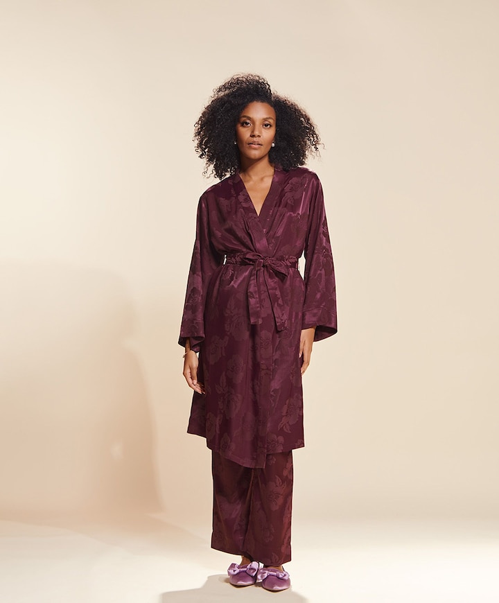 Pyjamabroek bordeaux