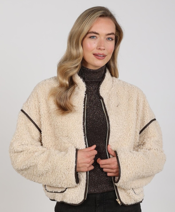 Dames jas beige