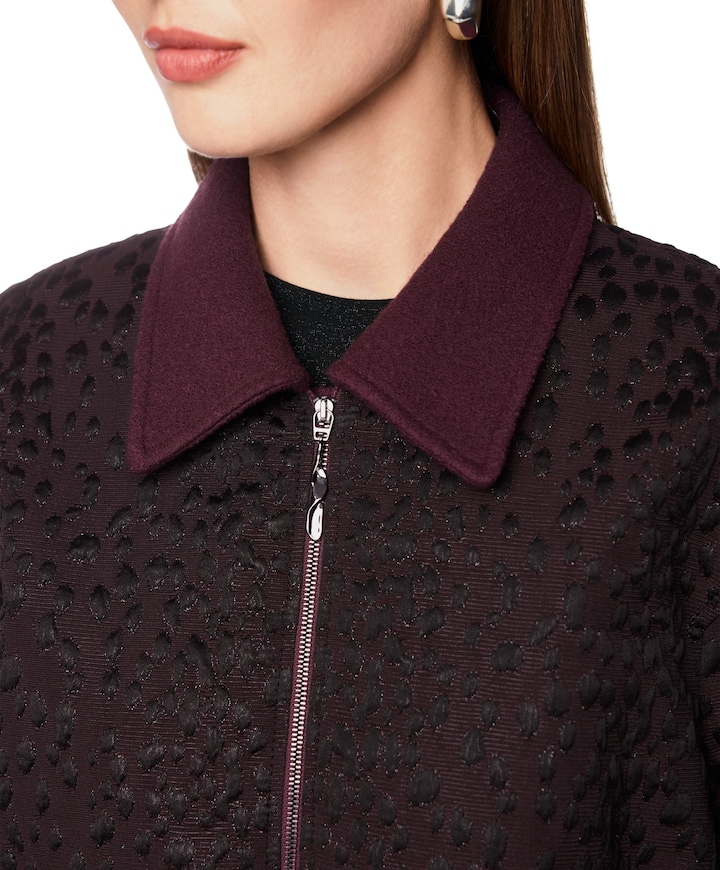 Dames jas bordeaux