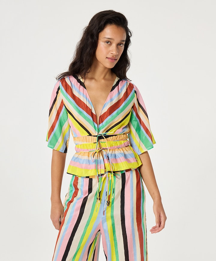 Dames blouse multicolor