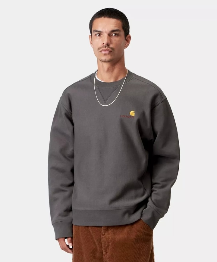Heren sweater grijs