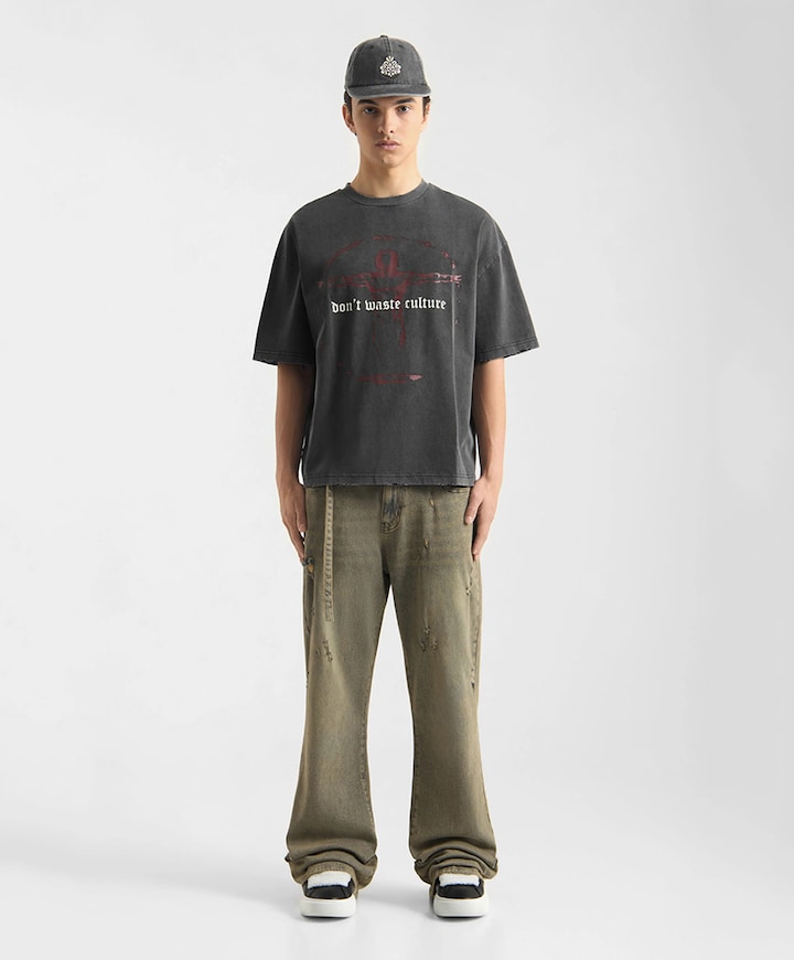 Heren T-shirt zwart