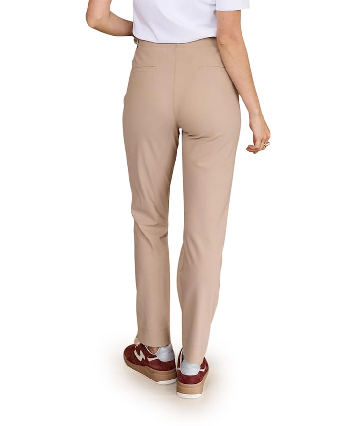 Anne bonded broek beige