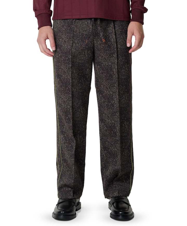 Jacquard Elastic Waist Pants heren pantalon multicolor