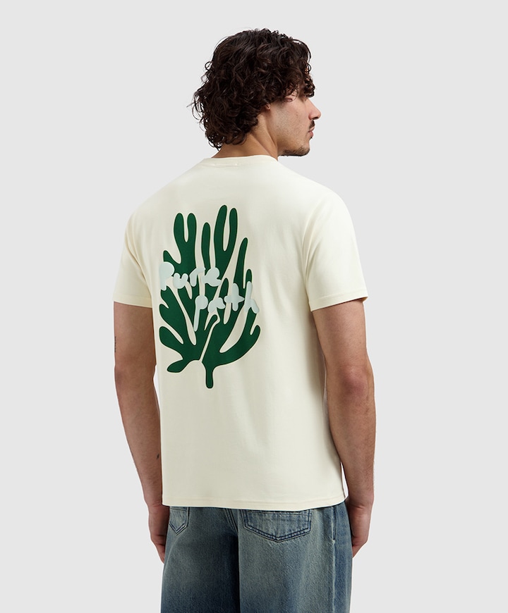 Heren T-shirt ecru