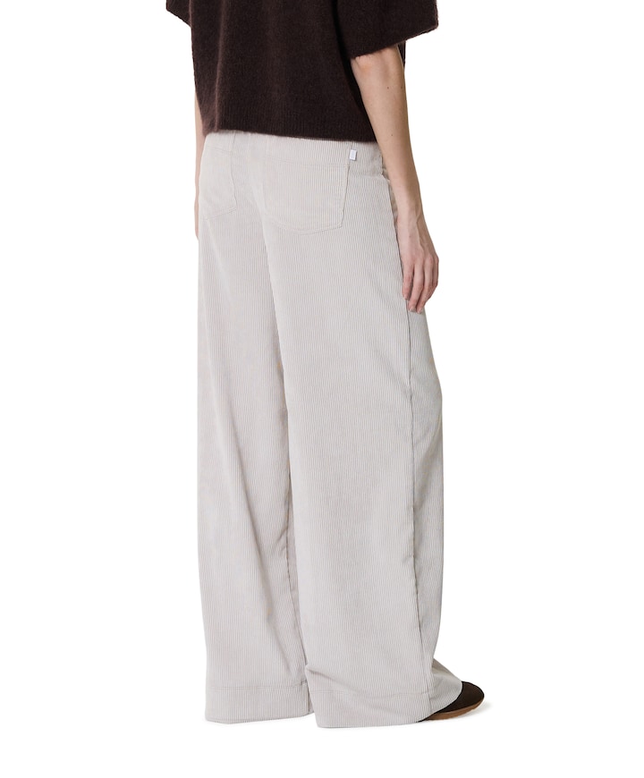 PALAZZO dames pantalon ecru