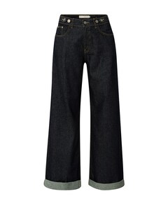 Loose fit with roll-ups broek blauw