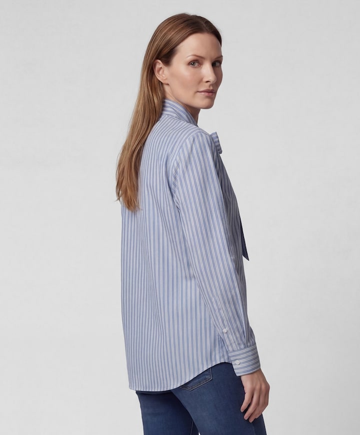 Dames blouse blauw