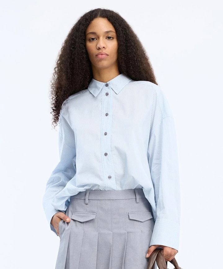 Dames blouse blauw