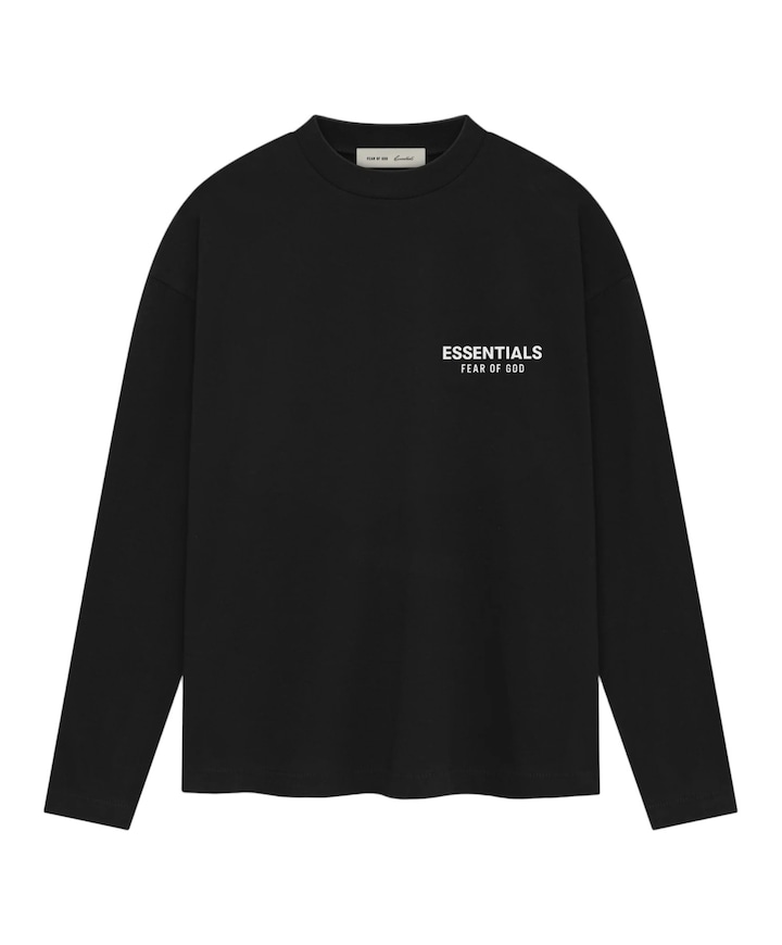 Heren longsleeve zwart