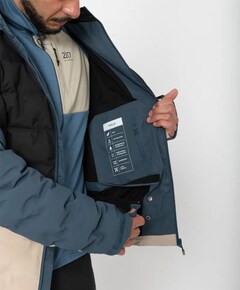 Heren ski-jas blauw