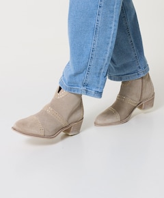 dames enkellaarzen grijs