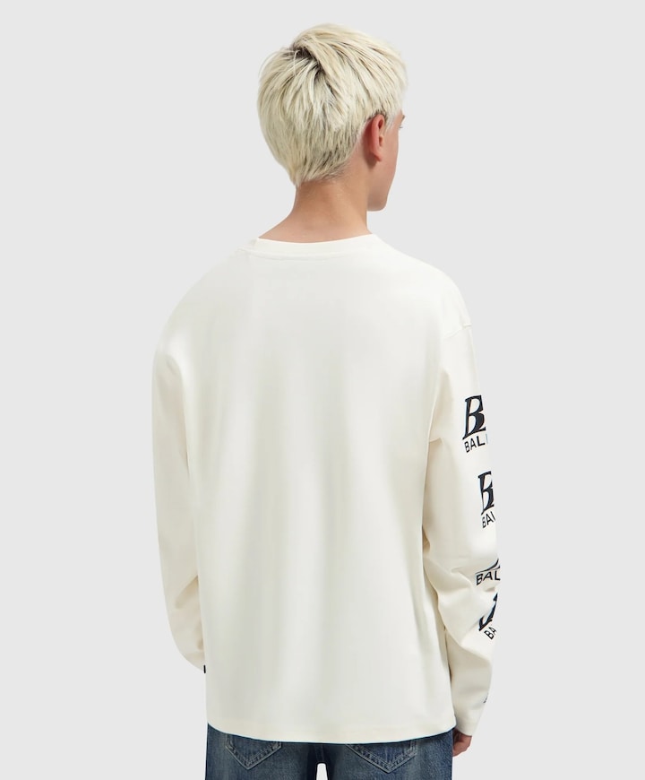 Jongens longsleeve ecru